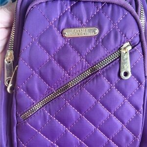 Fashion Quilted Purple Crossbody Bag